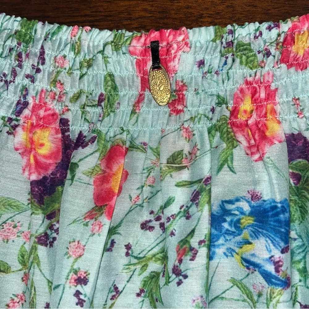 Ruby Yaya Floral Boho Off Shoulder Peasant Blouse Size M Festival Gypsy Top